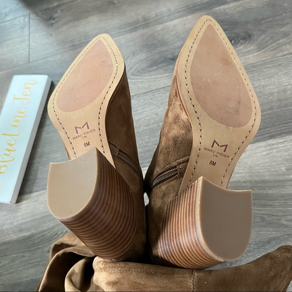 Marc Fisher Comara Over the Knee Pointed Toe Boots NWOT - Picture 5 of 11